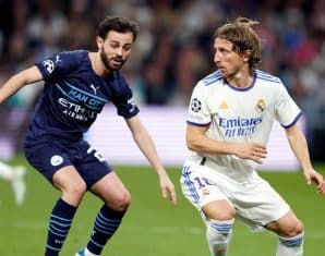 Champions League Play-off Draw Manchester City vs Real Madrid