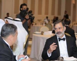 POA President Arif Saeed during a meeting