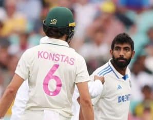 Jasprit Bumrah Involved in a Fiery Exchange with Sam Konstas