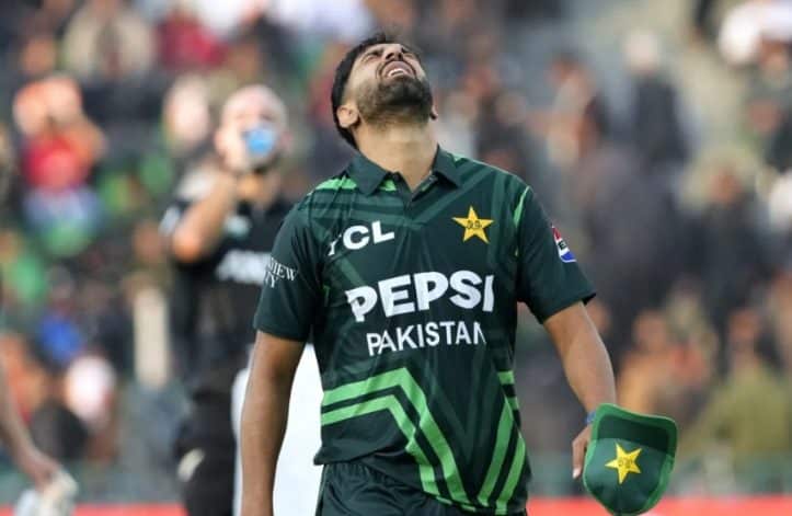 Haris Rauf trains with his teammates ahead of Champions Trophy opener