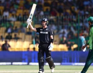 Will Young raises his bat
