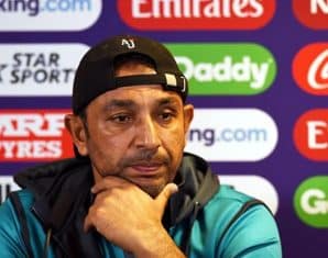Azhar mehmood during a press conference