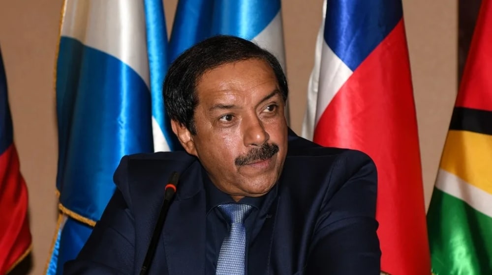 The FIH President Tayyab Ikram