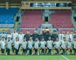 Pakistan team ahead of Syria fixture