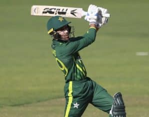 Mohammad Haris helped Pakistan reach their highest powerplay score in T20I cricket