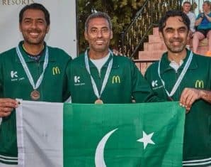Pakistan team at the ITF Masters in Turkey