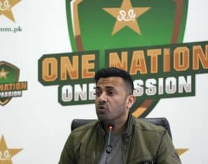 Wahab Riaz during his stint with PCB