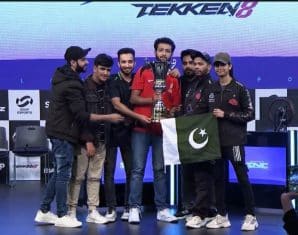 Pakistan Tekken Squad after beating Korea