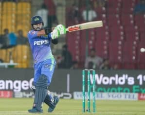 Mohammad Rizwan during his century innings