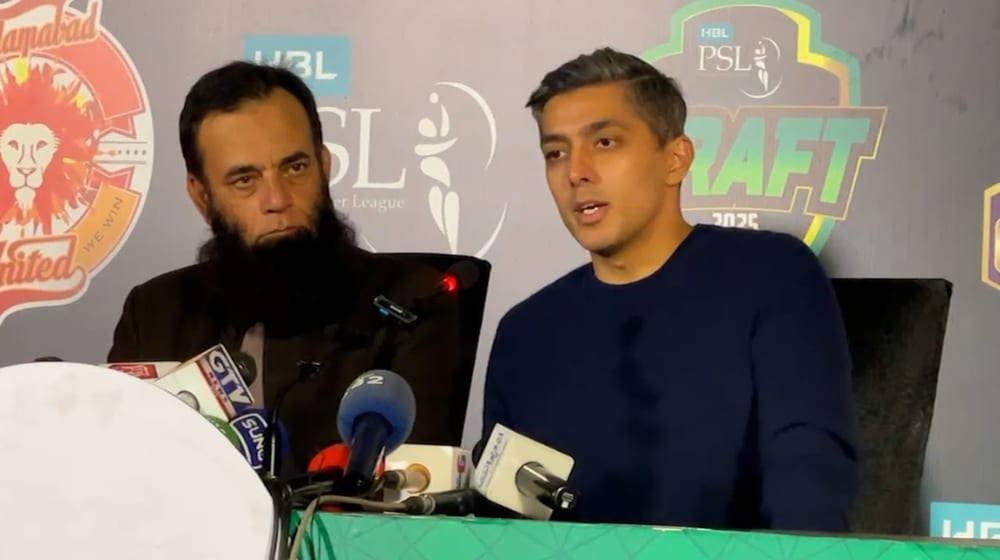 Ali Tareen during a press conference