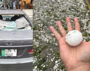 Hailstorm in Islamabad