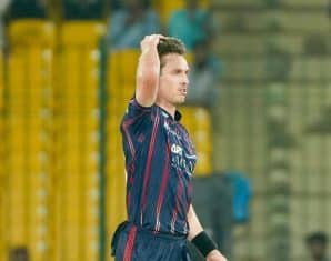 Adam Milne during his time with Karachi Kings