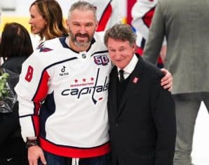 Alex Ovechkin with Wayne Gretzky
