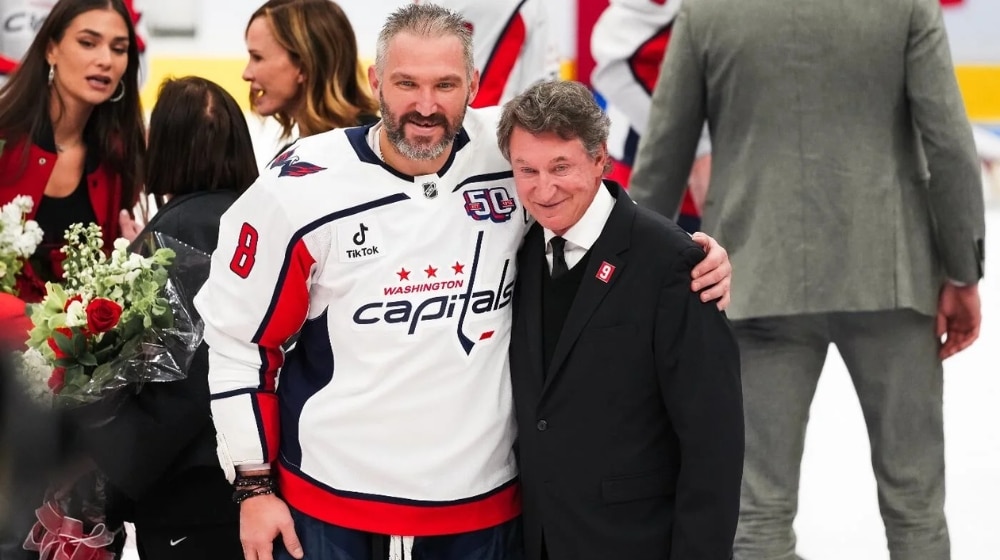 Alex Ovechkin with Wayne Gretzky