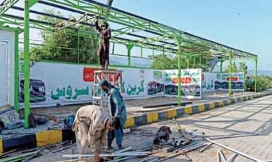 Fans Stolen From Key Lahore Bus Stops