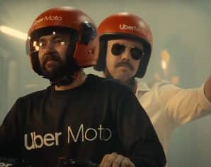 Travis Head during his Uber ad