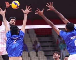indian volleyball team out of central asian championship