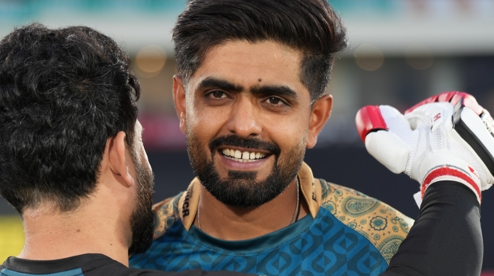 Babar Azam before a PSL X game