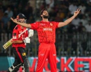 Imad Wasim during PSL X