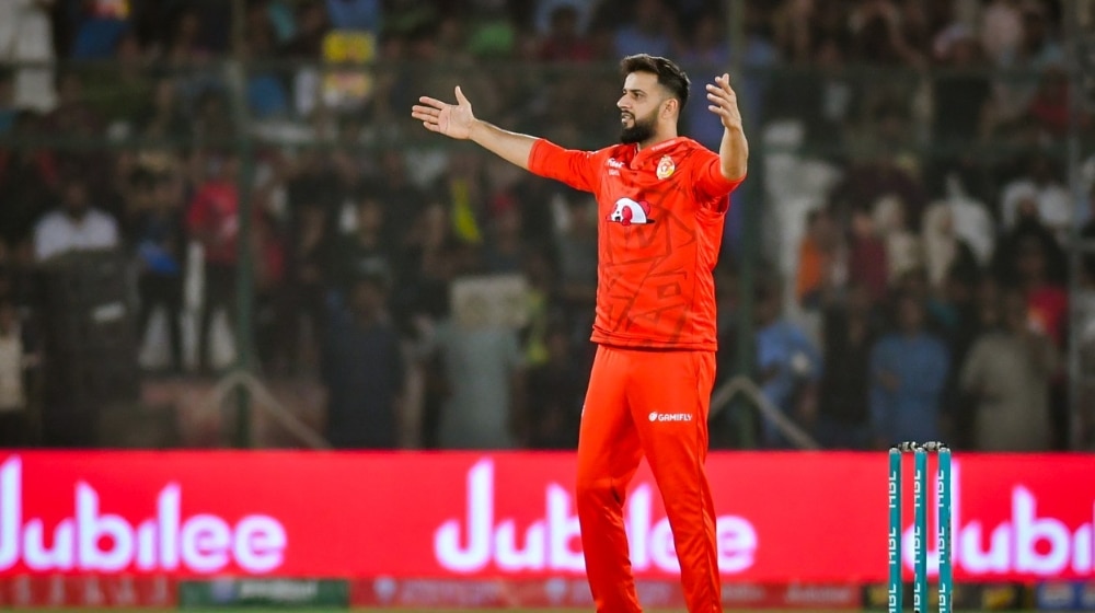 Imad Wasim during PSL X with Islamabad United