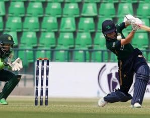Pakistan and Ireland Women's Cricket teams during a match