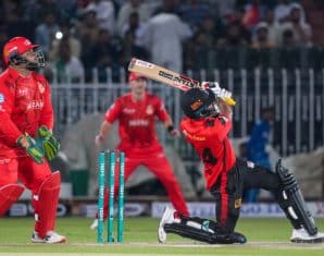 Sikandar Raza during PSL X for Lahore Qalandars
