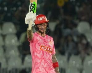 Alex Hales during his return game for Islamabad United