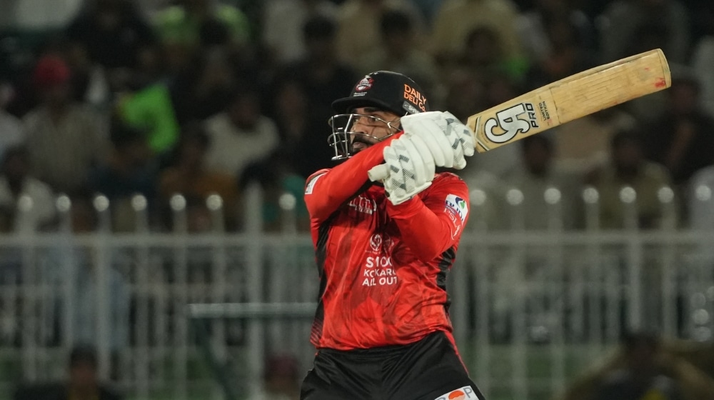 Asif Ali during a PSL X fixture