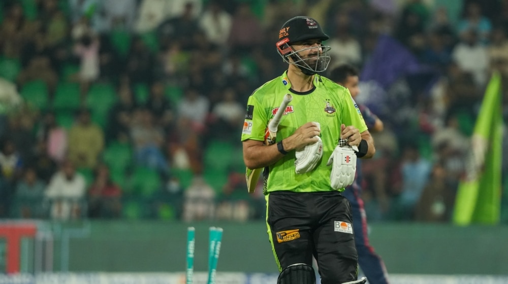 Daryl Mitchell playing for Lahore Qalandars in PSL 10