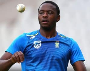 Kagiso Rabada during practice