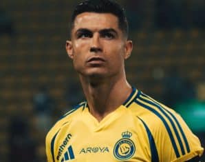 Cristiano Ronaldo during a game for Al-Nassr