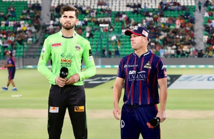 david warner shaheen afridi karachi kings lahore qalandars