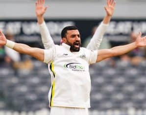Zafar Gohar during a county game