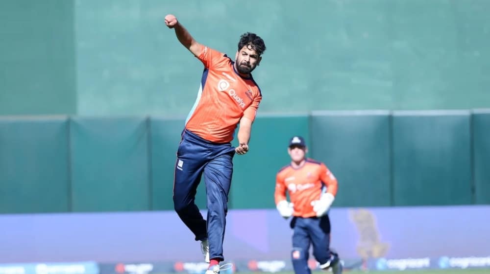 Haris Rauf playing for San Francisco Unicorns in MLC