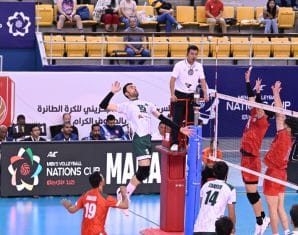 Pakistan and Chinese Taipei players during their AVC Nations Cup match