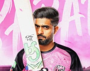 Babar Azam in Sydney Sixers colours