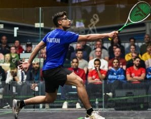 Hamza Khan during a match