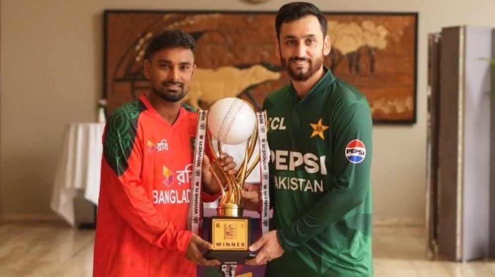 Trophy Unveiled as Pakistan and Bangladesh Gear Up for White-Ball Showdown