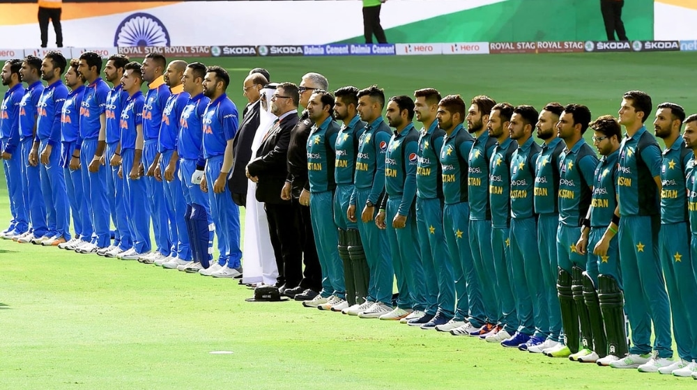 Pakistan and India's Cricket team's before their Asia Cup match