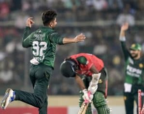 Salman Mirza during his first T20I series