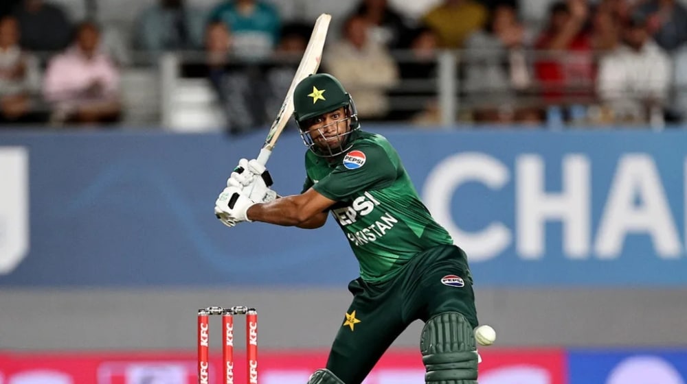 Hasan Nawaz during a match for Pakistan