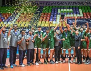 U16 Volleyball Champions Given Heroes’ Welcome as PSB Announces Rs8.2 Million Reward