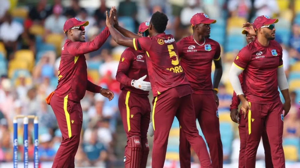 Matthew Forde celebrates a wicket