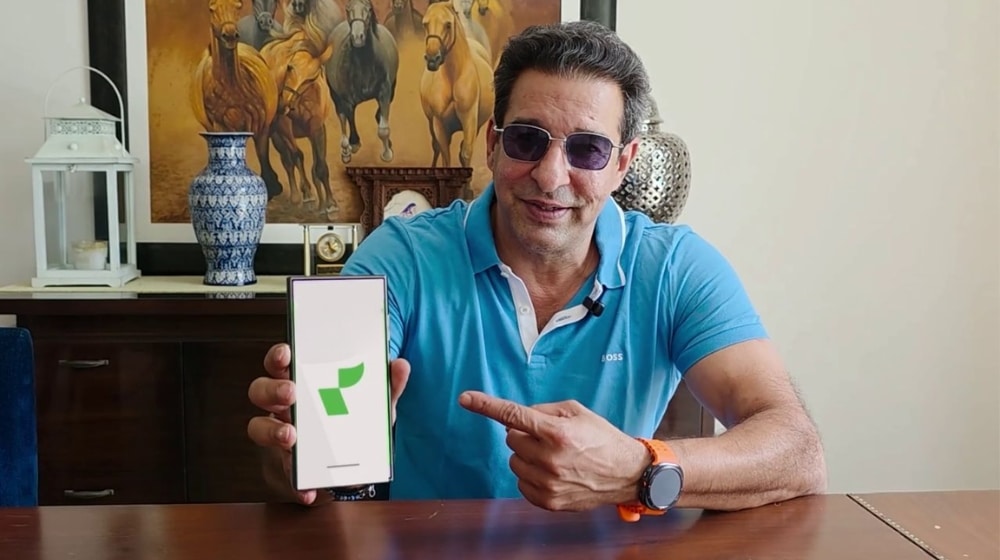 A promotional image featuring Wasim Akram