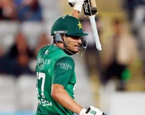 Hasan Nawaz during an international game