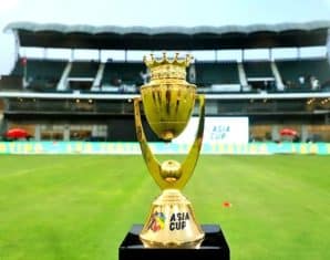 Asia Cup Trophy at an event