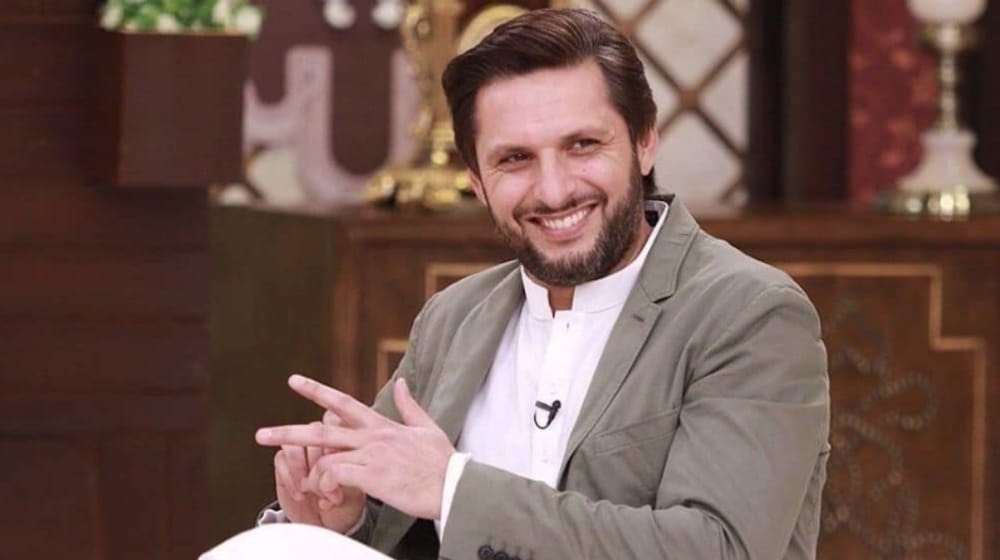 Shahid Afridi during a private event