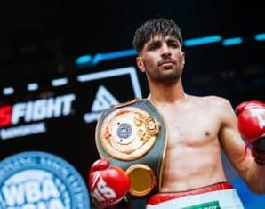 Shoaib Zehri after a boxing fight