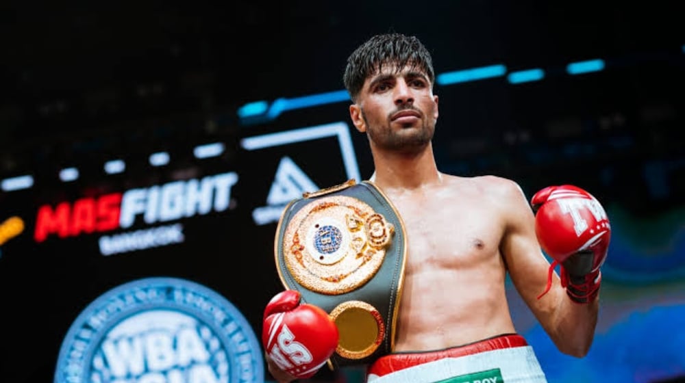 Shoaib Zehri after a boxing fight