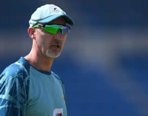 Jason Gillespie during his tenure with Pakistan